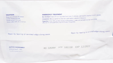 HydroChlor Whirlpool Antiseptic 80g, Water Dissolvable Powder (x)